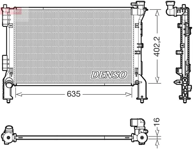 DENSO DRM40010 Теплообменник