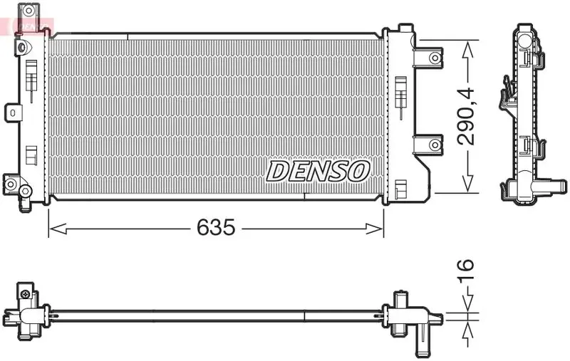 DRM32029 Радиатор охлаждения VOLKSWAGEN