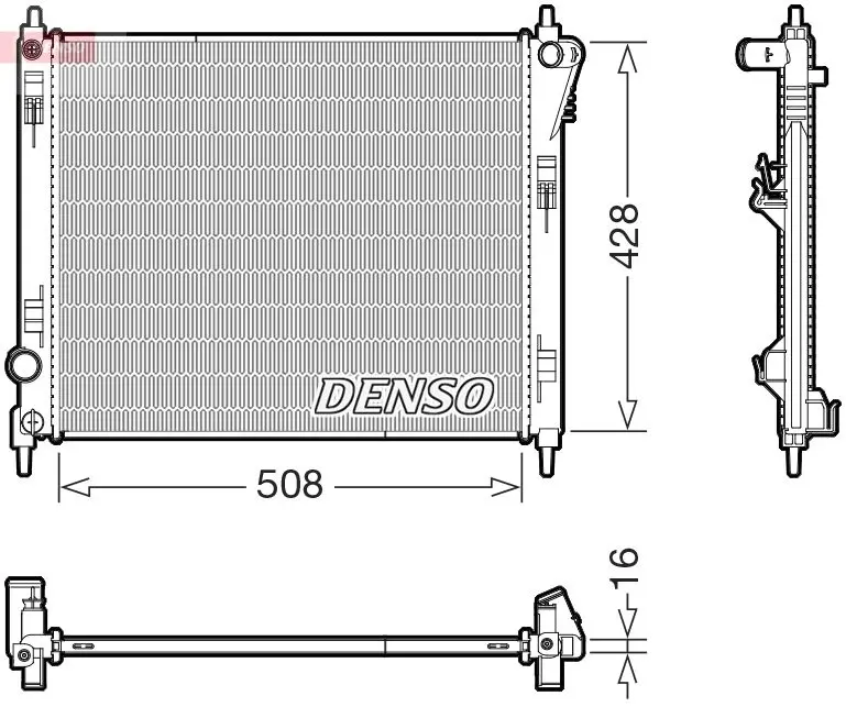 Denso DRM51005 Радиатор
