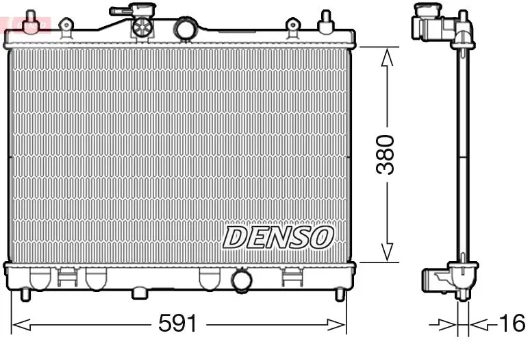 DRM46040 Радиатор, охлаждение двигателя