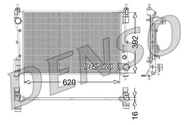 DENSO DRM09114 Радиатор охлаждения