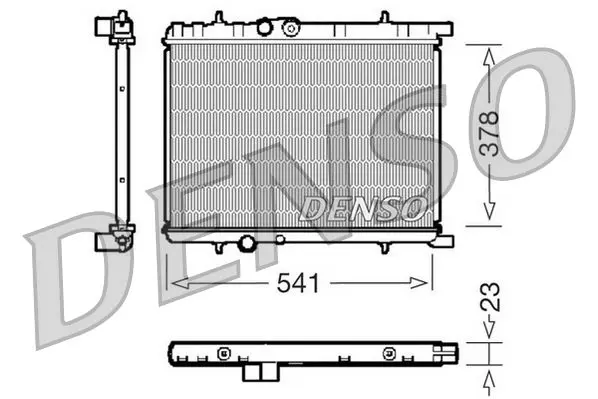 DRM21033 Радиатор PEUGEOT 206