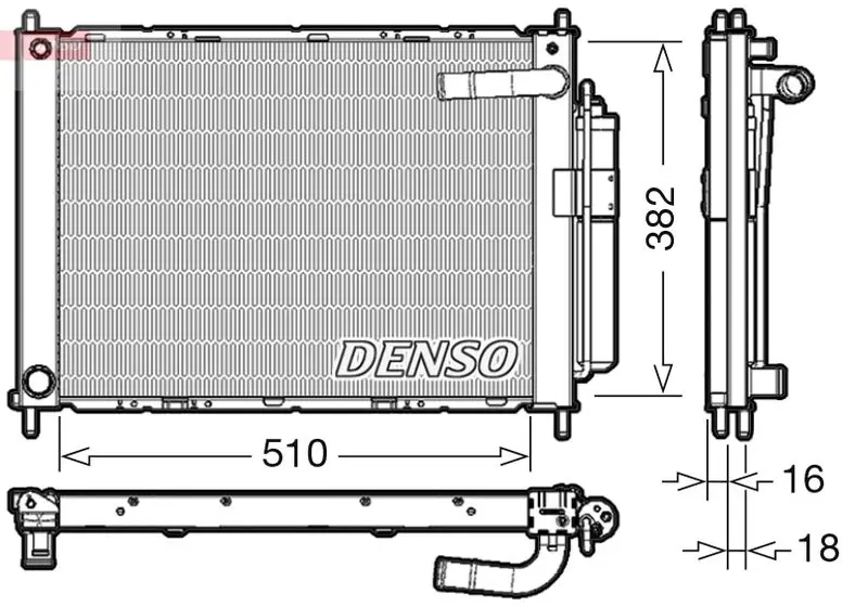 DENSO DRM46101 модуль охлаждения