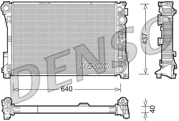 DENSO DRM17046 Теплообменник