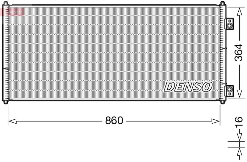 DCN10032 Радиатор кондиционера