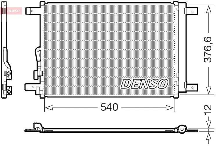 Denso DCN21009 Радиатор кондиционера