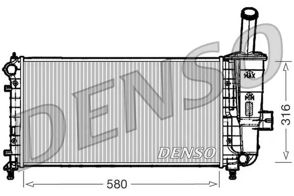 DRM09102 Радиатор охл ДВС FI PUNTO