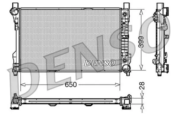 Denso DRM17079 Теплообменник
