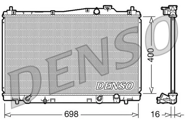 Denso DRM40017 Радиатор охлаждения двигателя