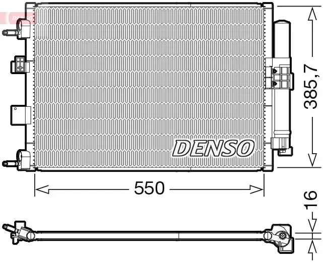 DENSO DCN10046 Конденсатор, кондиционер