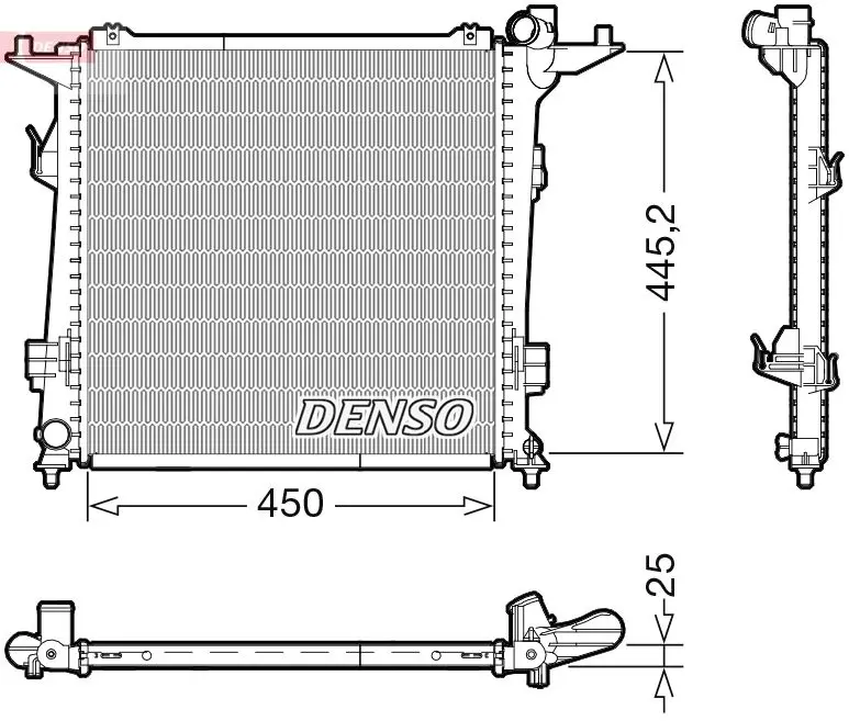 DENSO DRM43006 Радиатор, охлаждение двигателя
