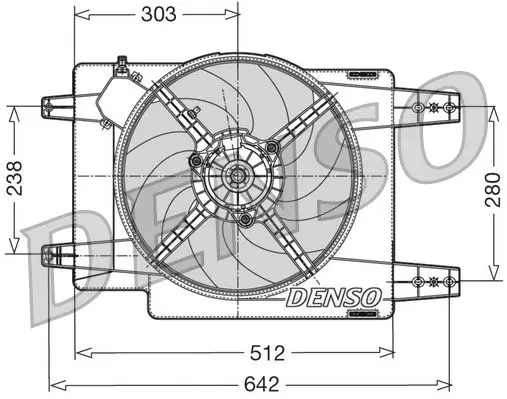 DENSO DER01011 Вентилятор