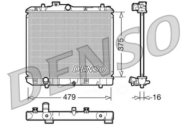 Denso DRM47004 Радиатор системы охлаждения