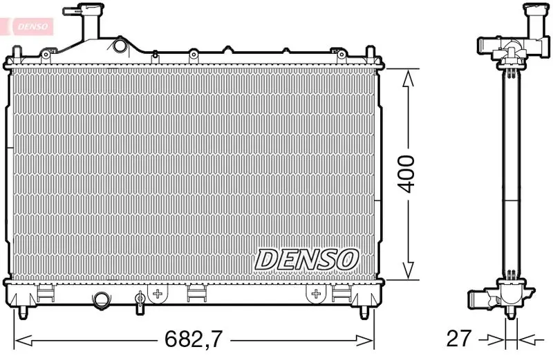 DRM45042 Радиатор, охлаждение двигателя