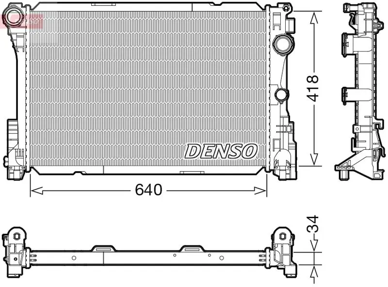 DRM17115 Радиатор, охлаждение двигателя