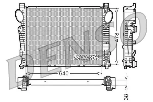 DRM17094 Радиатор MB W220
