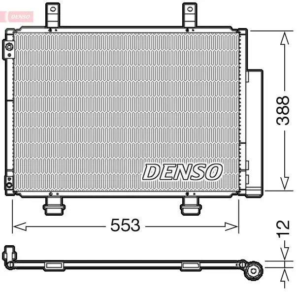 DCN47007 Радиатор кондиционера