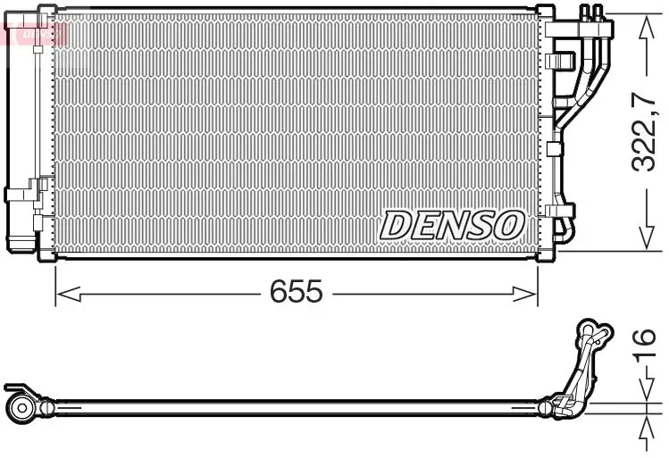 DENSO DCN43011 Конденсатор, кондиционер