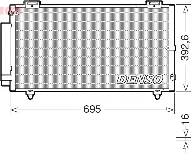 DENSO DCN50130 Конденсатор, кондиционер
