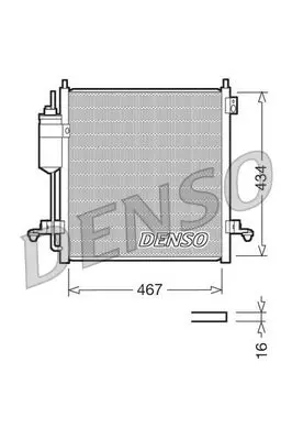 Denso DCN45001 Радиатор кондиционера