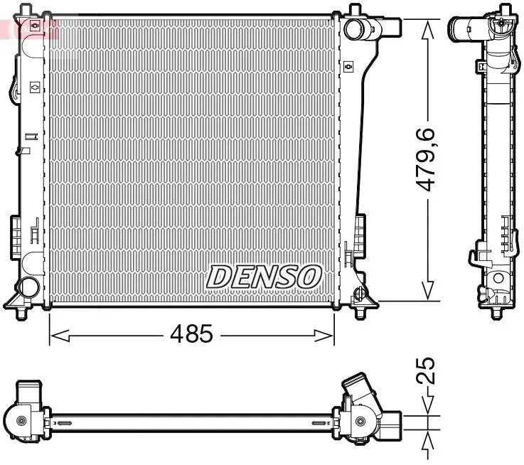 DRM41020 Радиатор, охлаждение двигателя