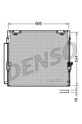 Denso DCN50036 Радиатор кондиционера TOYOTA: