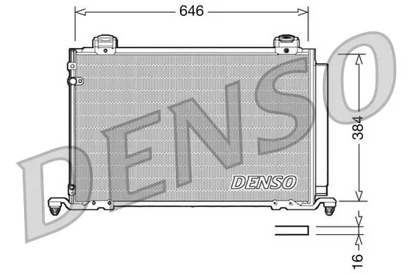 DCN50026 Радиатор кондиционера TOYOTA: