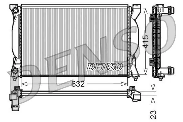 DRM02035 Радиатор охлаждения AUDI A4