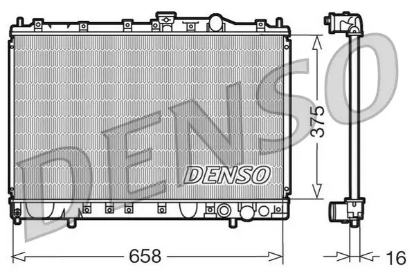 Denso DRM45002 Радиатор системы охлаждения