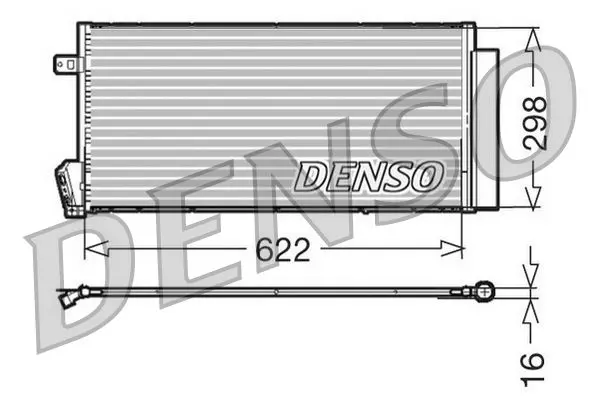 Denso DCN09018 Радиатор кондиционера FIAT: