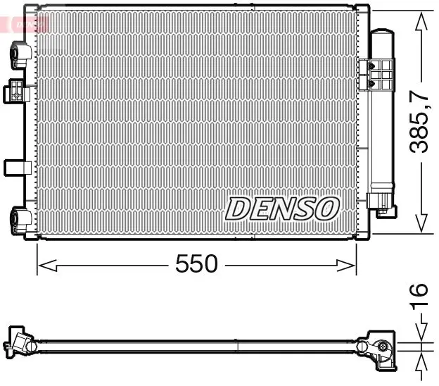 Denso DCN10044 Конденсатор, кондиционер