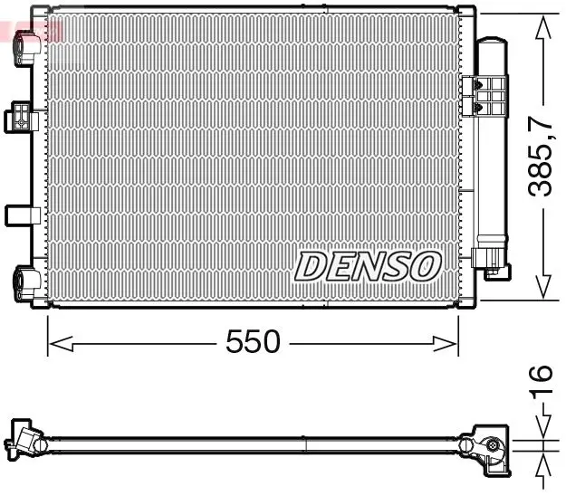 DCN10043 Радиатор кондиционера