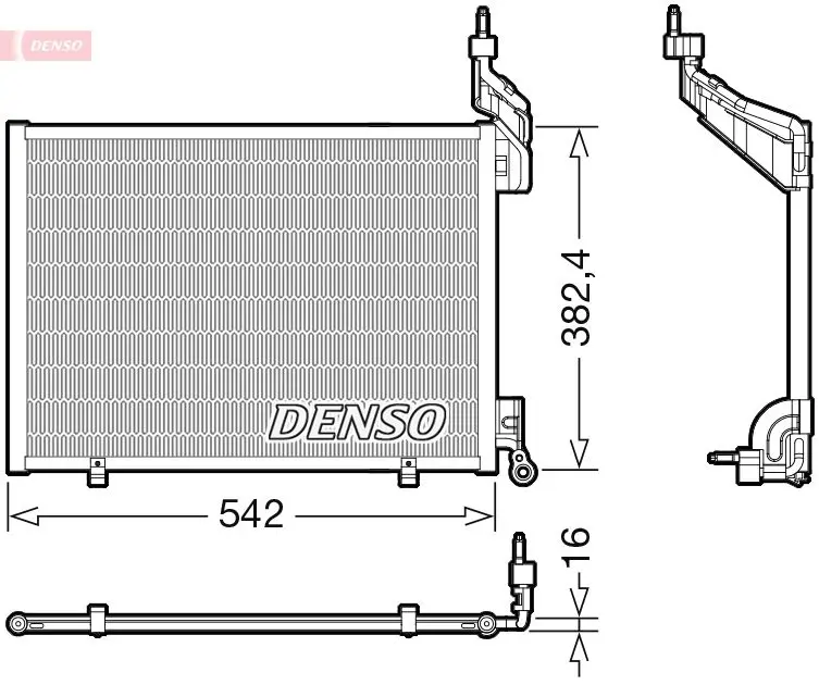 Denso DCN10048 Конденсатор, кондиционер