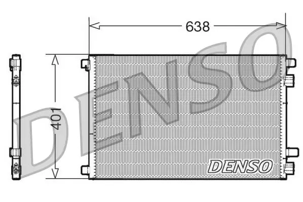 Denso DCN23012 Конденсер RENAULT MEGANE