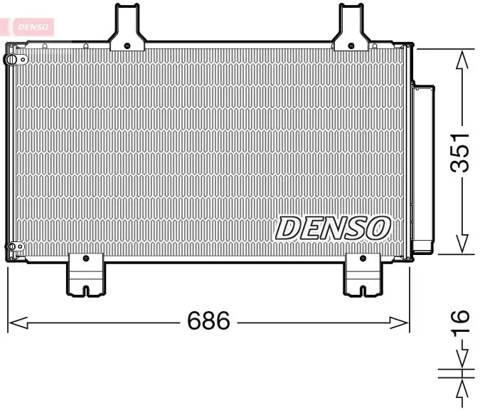Denso DCN40028 Радиатор кондиционера