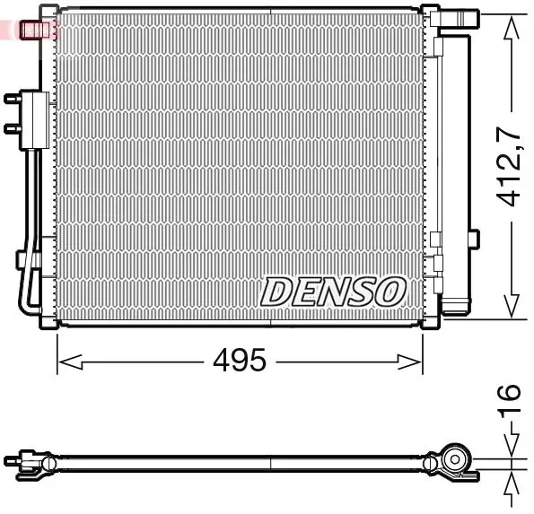 Denso DCN41012 Конденсатор, кондиционер