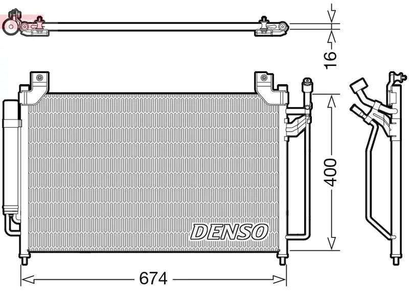 Denso DCN44013 Конденсатор, кондиционер