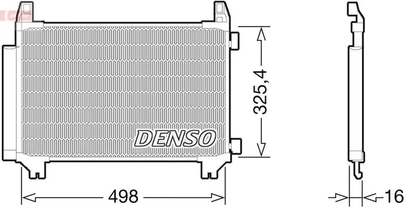 DCN50028 Радиатор кондиционера TOYOTA: