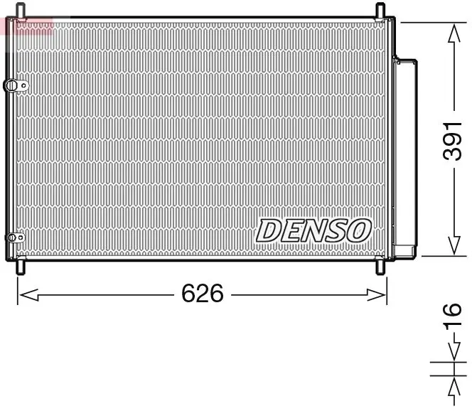 Denso DCN50041 РАДИАТОР КОНДИЦИОНЕРА