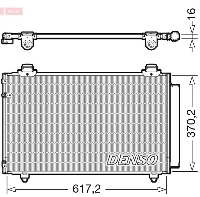 Denso DCN50112 Радиатор кондиционера