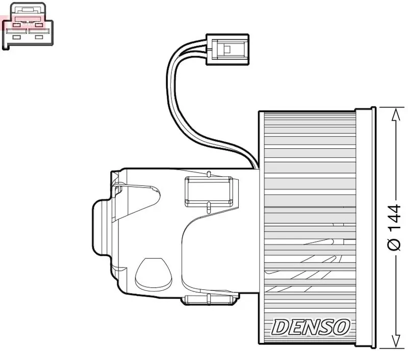 Denso DEA05008 Мотор печки BMW F10/F01/F07