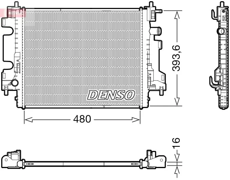 Denso DRM23113 Радиатор SMART 14-