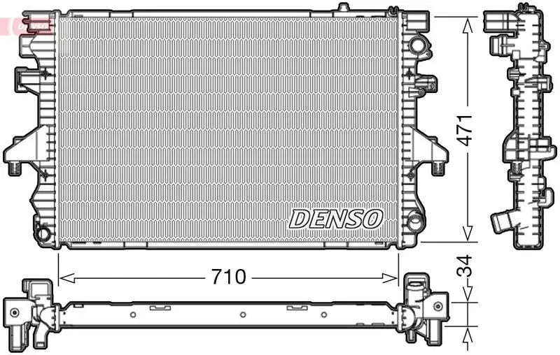 DRM32040 РАДИАТОР (VW TRANSPORTER V /
