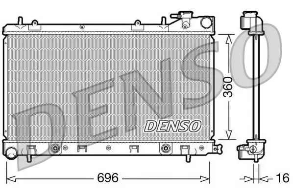Denso DRM36002 Радиатор системы охлаждения