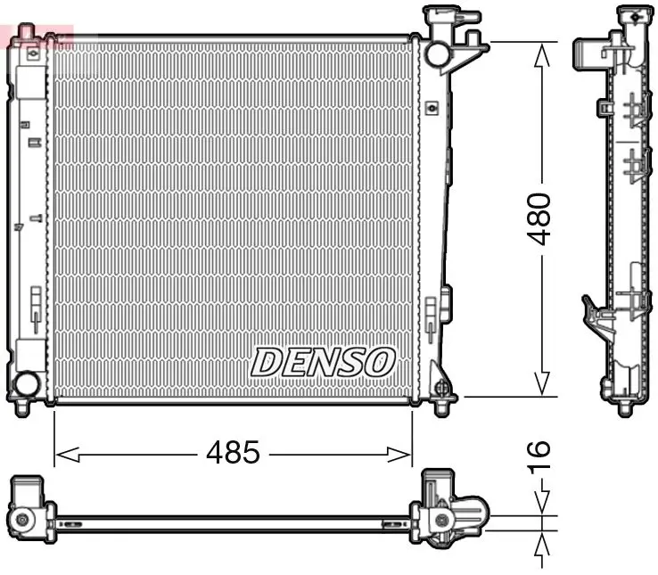 Denso DRM41008 Теплообменник