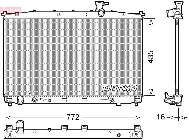 Denso DRM41024 Радиатор, охлаждение двигателя