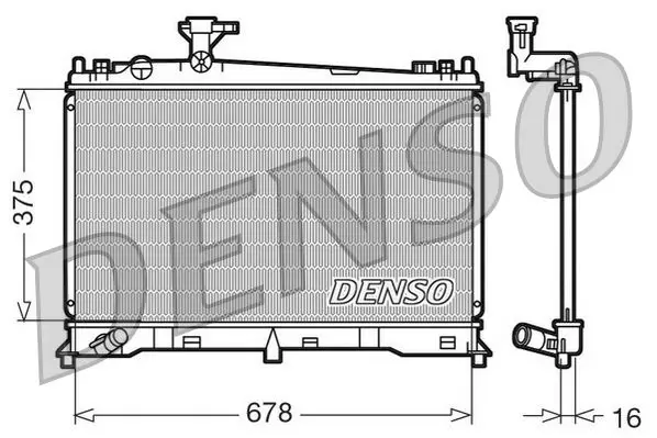 Denso DRM44010 Радиатор системы охлаждения