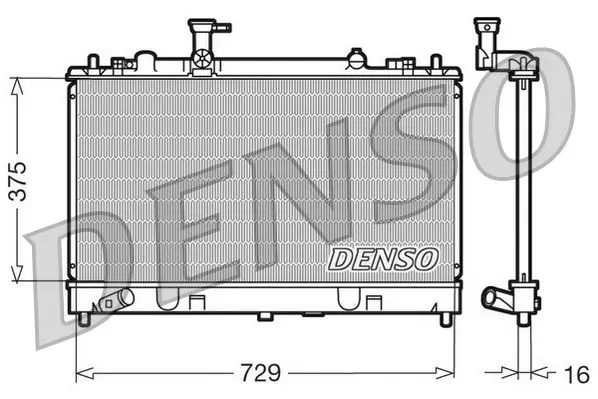 Denso DRM44011 Радиатор системы охлаждения