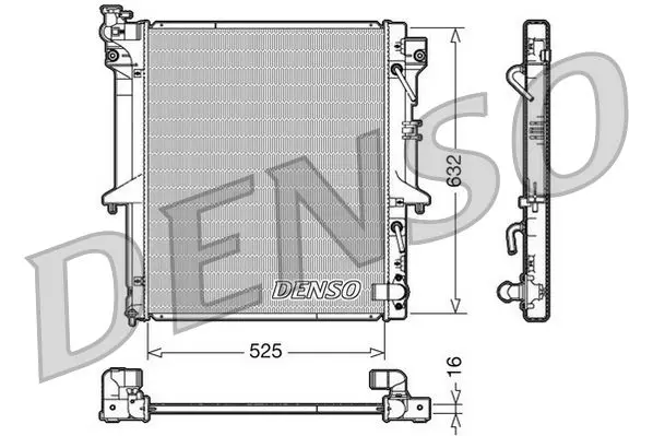 Denso DRM45018 Радиатор системы охлаждения