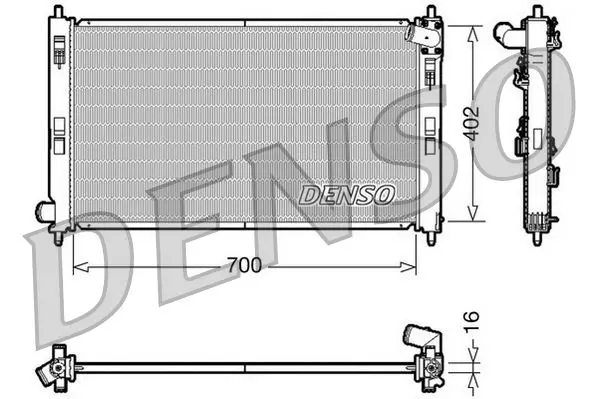 Denso DRM45023 Радиатор системы охлаждения